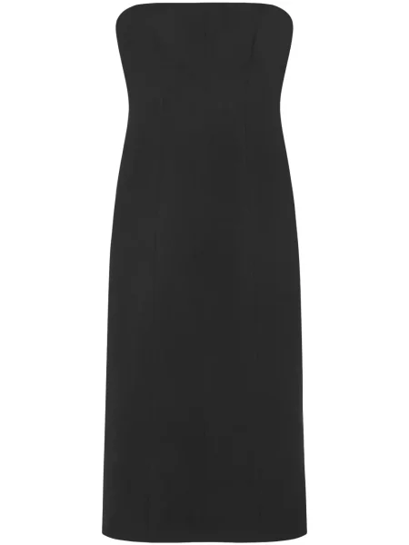 Sukienka midi 16arlington z krepy do kolan garniturowa czarna