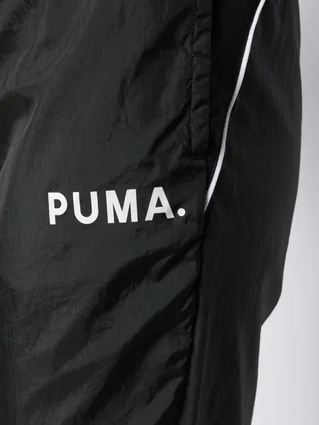 Pantaloni Puma cu imagine alergare negru