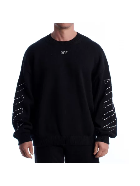 Pulover Off-white alb