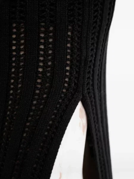 Fustă midi Dkny tricotate negru