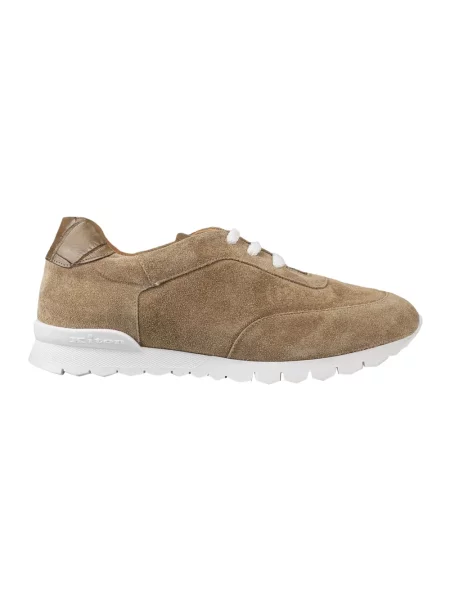 Sneakersy Kiton zamszowe beżowe