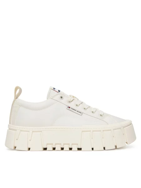 Αθλητικά Tommy Jeans Tjw Flatform Chunky Sneaker Εκρού