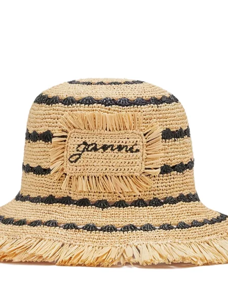 Pălărie Ganni cu dungi