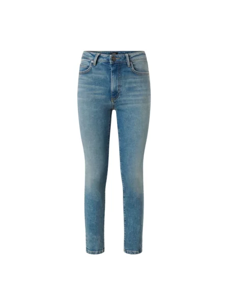 Skinny jeansy skinny Pinko niebieskie