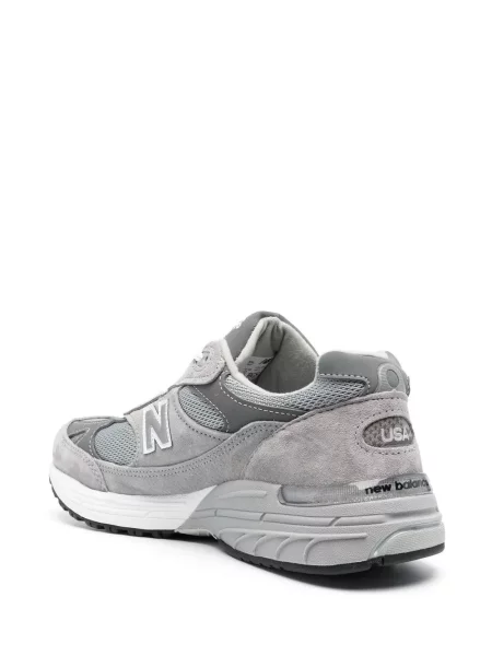 Šněrovací krajkové tenisky New Balance s autogramem šedé