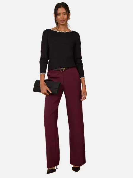 Love & roses Pulover negru alb