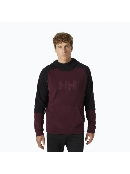 Суичър с качулка Helly Hansen винено червено