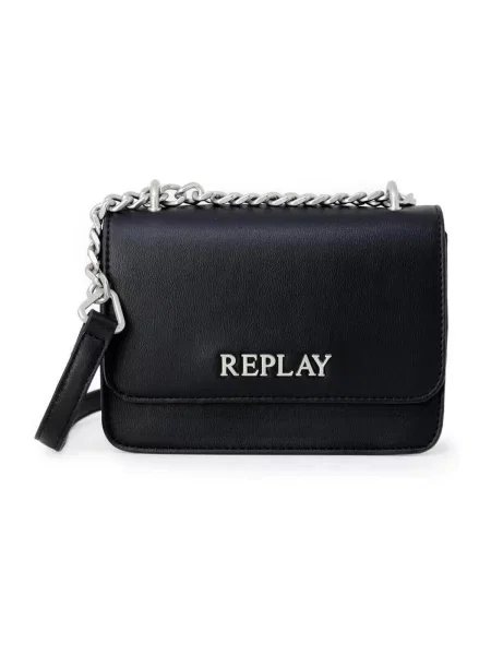 REPLAY Torba preko ramena / bijela crna