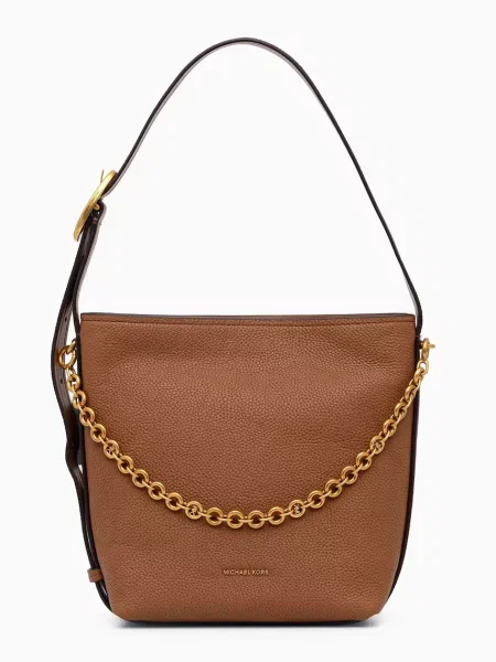 Michael Kors De piele geantă pe umăr Nolita maro