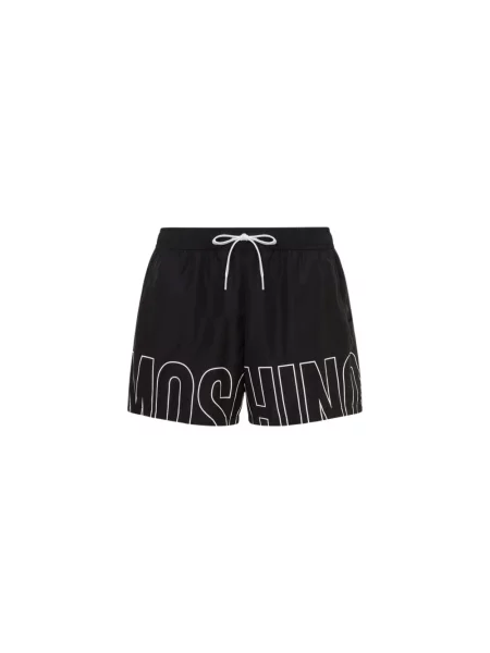 Kąpielówki Moschino z nadrukiem czarne