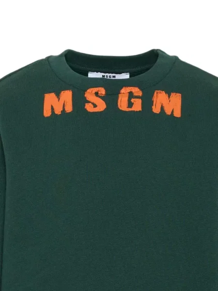Sweter dziecięcy Msgm zielony