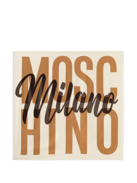 Fular Moschino de mătase cu imagine