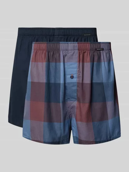 Bokserki o kroju regular fit z czystej bawełny w zestaw 2 szt. Schiesser