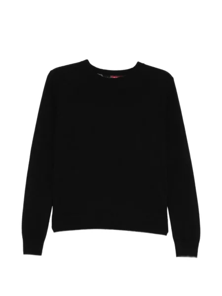 Pulover Quetsche cu model floral cu imagine din dantelă negru