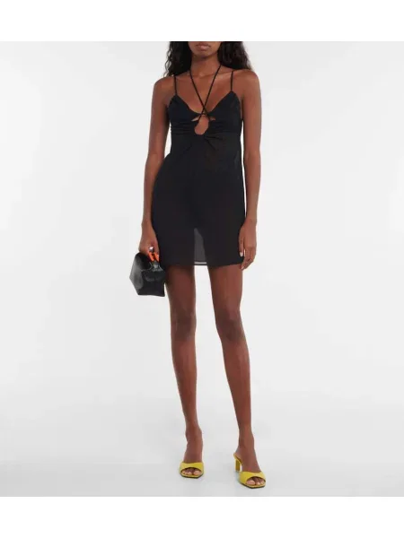 Rochie Nensi Dojaka cu gât halter negru