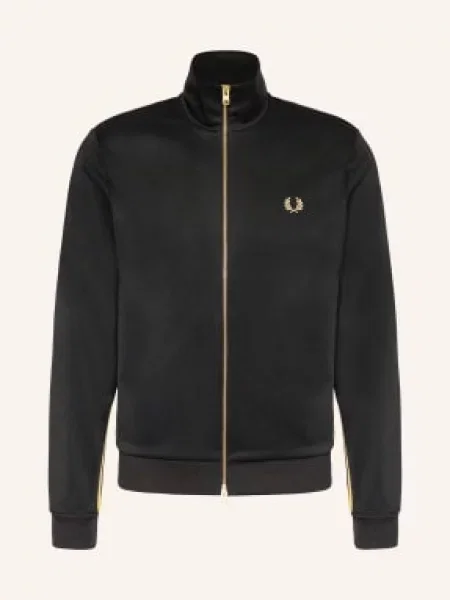 Fred Perry Mikina černá / tmavě žlutá bílá