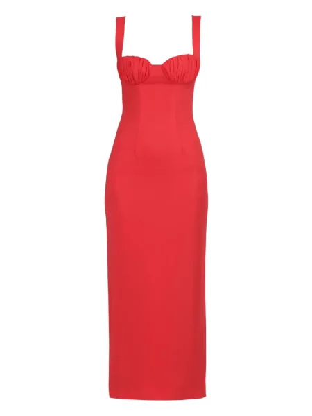 Rochie midi Rowen Rose fără mâneci până la genunchi de costum roz