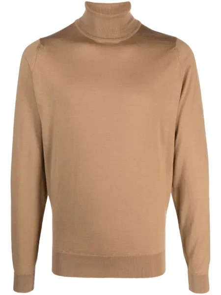 Pulover John Smedley de lână maro