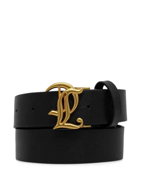 Curea Juicy Couture cu cataramă cu autograf negru
