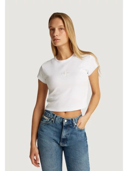 Majica Calvin Klein Jeans bela
