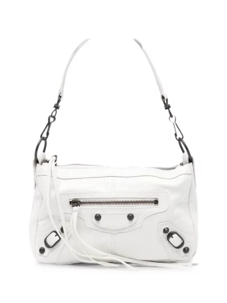 Body Balenciaga din piele alb
