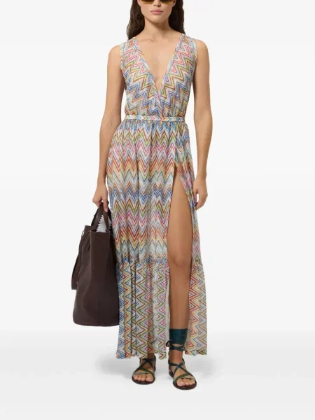 Rochie Missoni tricotate alb