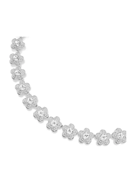 Naszyjnik Swarovski szary