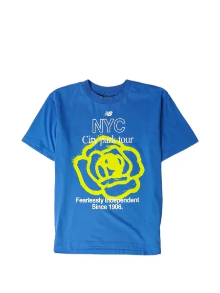 Tricou New Balance cu imagine alergare plasă albastru