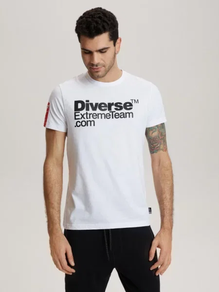 Футболка DIVERSE Dkr Logo 2 білий