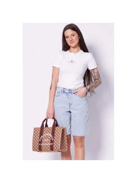 Calvin Klein Jeans Tričko čierna biela