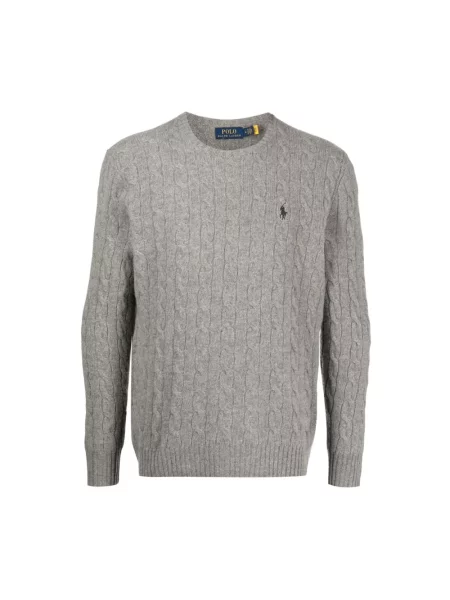 Sweter Polo Ralph Lauren wełniany szary