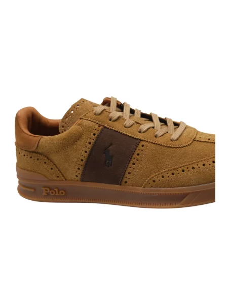 Sneakersy Polo Ralph Lauren brązowe
