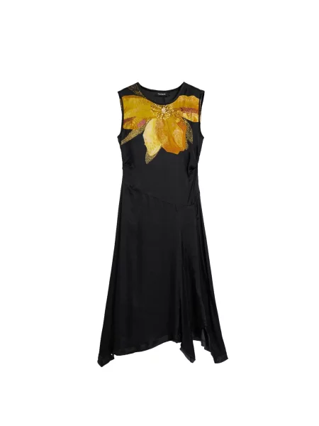Desigual Rochie galben / galben amestecat negru