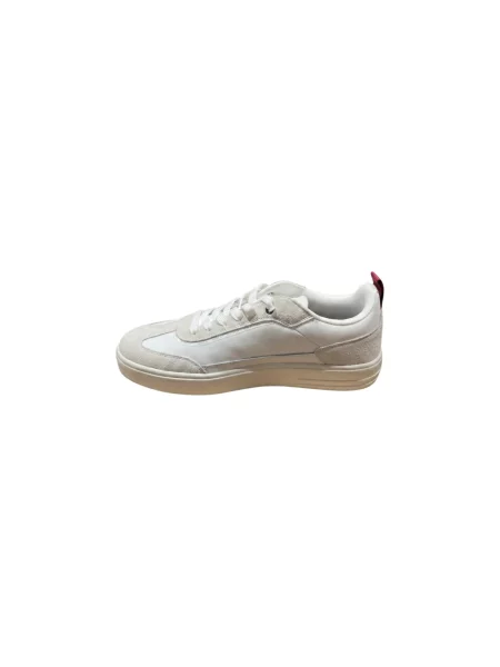 Sneakersy Napapijri skórzane na platformie białe