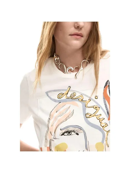 Tricou Desigual alb
