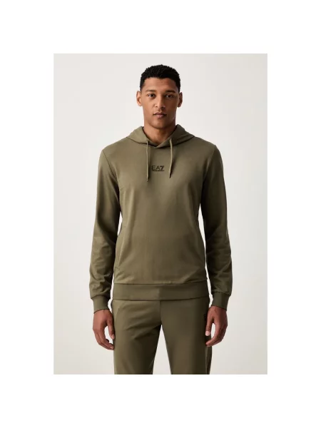 Emporio Armani komplet dresowy z bawełną zielony