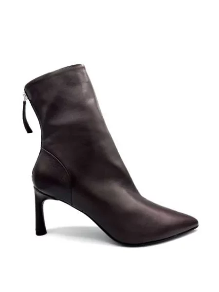 Botki Halmanera skórzane brązowe