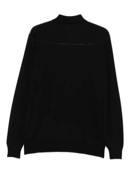 Lung tricou polo Lardini negru