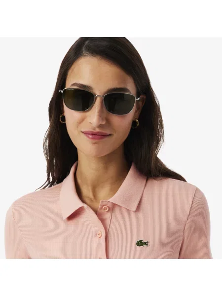 Lacoste Koszulka Polo Slim Fit różowa