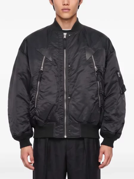 Кожено яке Comme Des Garçons Homme черно