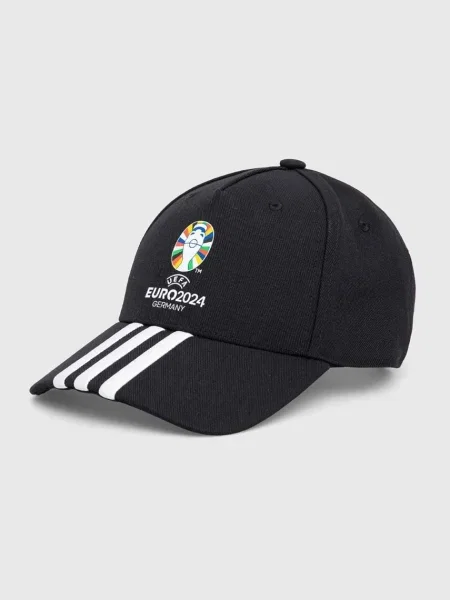 Шапка с козирка adidas Performance Euro с апликация черно