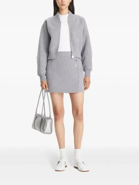 Mini mini sijonas Tory Burch pilka