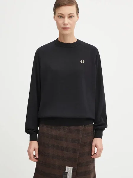 Fred Perry pulover de light negru