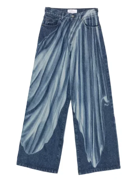 Szerokie jeansy Giuseppe Di Morabito niebieskie