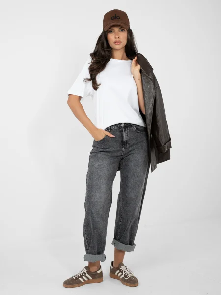 Tricou Rue Paris scurt alb