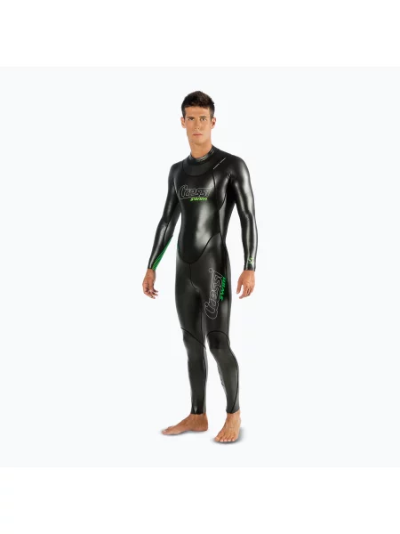 Costum de înot pentru bărbați Cressi Triton Monopiece mm black/blue negru