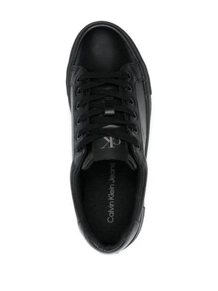 Sneakerși Calvin Klein Jeans din piele negru