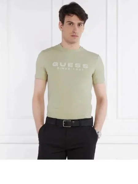 GUESS Tricou | stretch verde