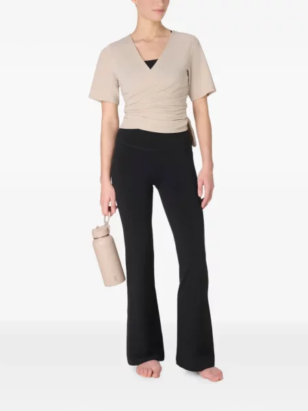 Tajice Sweaty Betty lepršave crna