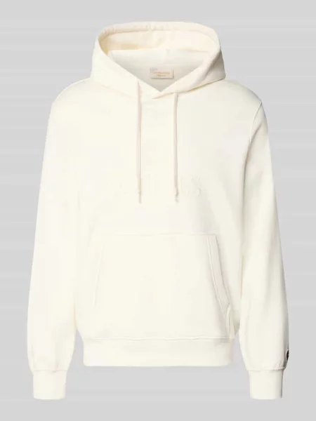 Bluza z kapturem z mieszanki bawełny model FREDERIKS' Jack & Jones biała